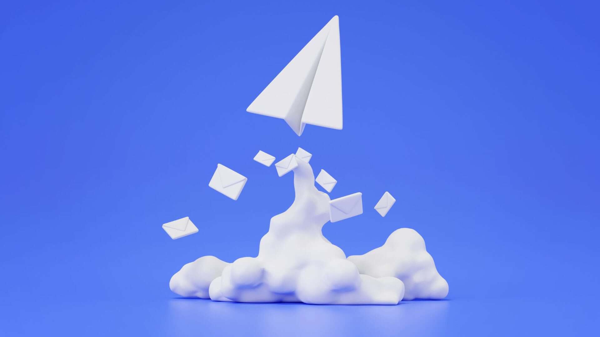 Networking Follow-Up Email Templates That Actually Get Responses 1 networking follow-up email templates - blue background with paper airplane and envelopes