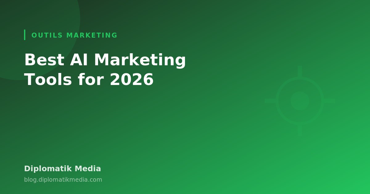 Illustration : Meilleurs outils IA de marketing en 2026 : le guide complet