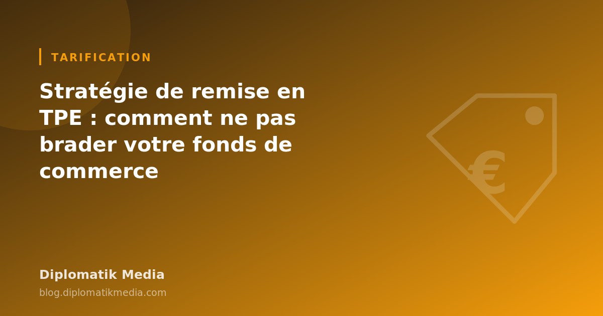Illustration : Stratégie de remise en TPE : comment ne pas brader votre fonds de commerce