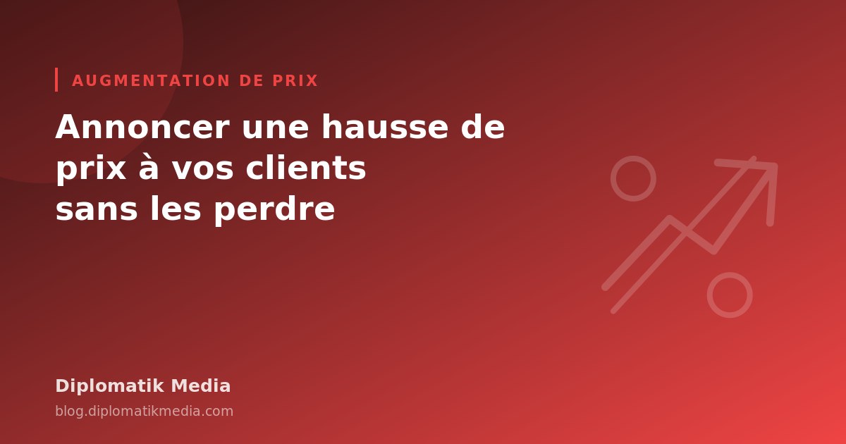 Illustration : Annoncer une hausse de prix à vos clients sans les perdre