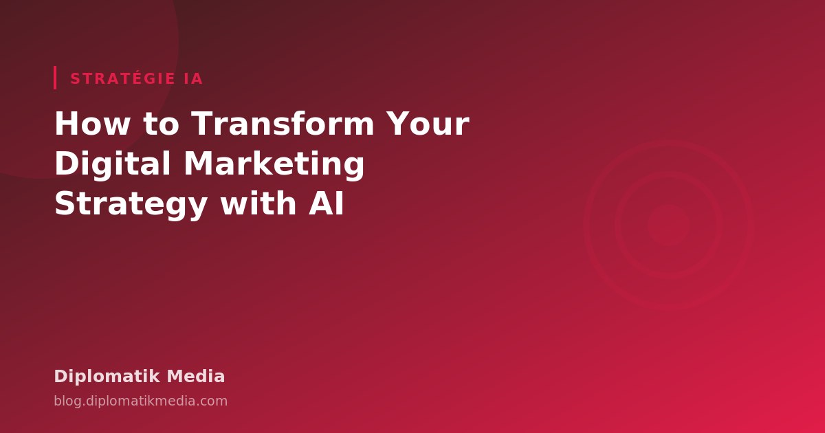 Illustration : Transformer sa stratégie marketing avec l'IA, sans se noyer